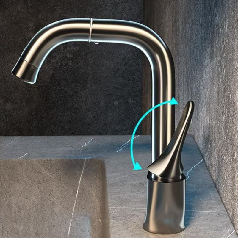 Basin Mixer Cartridge - Multifunctionele messing wastafelkraan met draadtrekafwerking 360