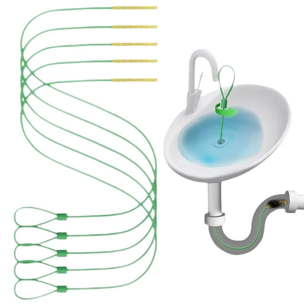 Drain Snake Flexible - 5 stuks praktische flexibele afvoerreiniger, duurzame