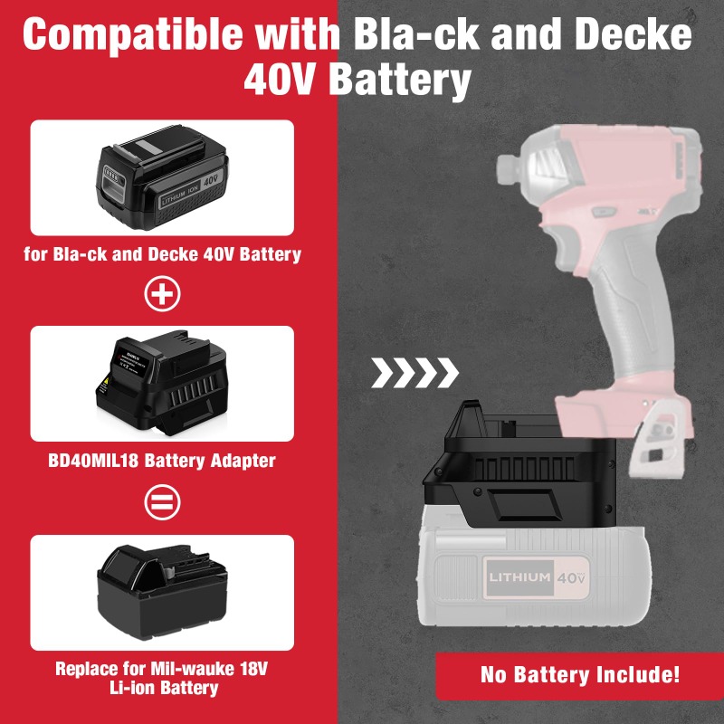 BD40MIL18 Accu-adapter voor el - Black+Decker Tool Cordless recensie en prijs